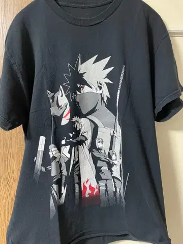 NARUTO 나루토 그래픽 T셔츠 블랙
