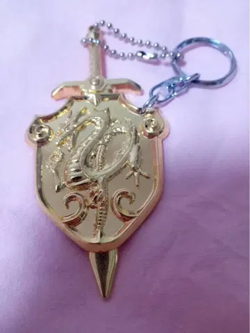 드래곤 조각 금속제 키링