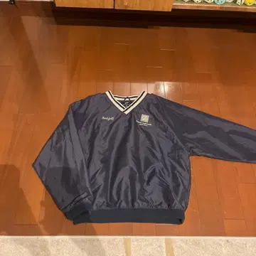 나일론 자켓 네이비 V넥