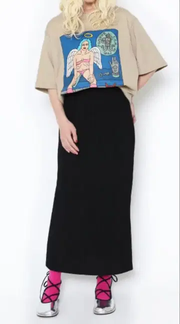 PUNYUS 백 슬릿 롱 스커트 3