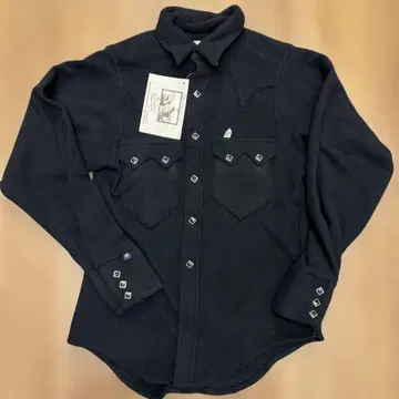 rockmount 락마운트 블랙 웨스턴 셔츠 플리스지 14.5