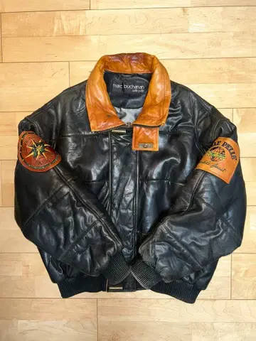 [ 두꺼운 원단 ] 90s 펠레 펠레 올 가죽 자켓