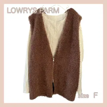 LOWRYS FARM 로리즈팜 샤기 ZIP 베스트