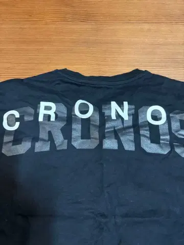 CRONOS 크로노스 오버 사이즈 티셔츠 블랙 x 화이트 M
