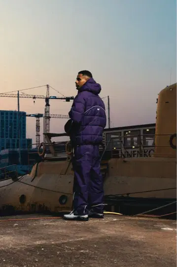 FLIC 퍼플 다운 자켓