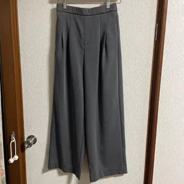 시니컬 속기모 와이드 팬츠