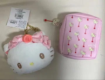 산리오 키티 패스 케이스 파우치 리본 핑크 헬로키티 sanrio