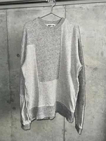 McQ Alexander Mcqueen 그레이 패치워크 긴팔 맨투맨