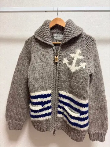 granted 캐나다제 손뜨개질 울 스웨터 남성용 M 상당