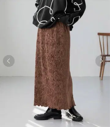 [ 새상품 ] 샤이니 벨로아 타이트 스커트