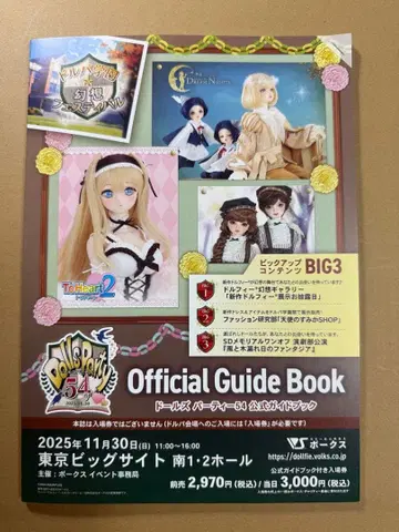 돌파 돌즈 파티 54 가이드북 포함 입장권 원오프 응모권 없음 D