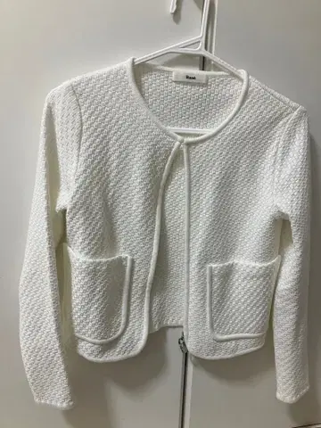 [ 새상품급 ] 르네 34 사이즈 가디건 화이트