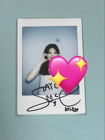 STAYC 세은 친필 사인 폴라로이드