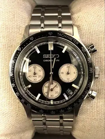 새상품급 세이코 셀렉션 크로노그래프 SBTR055 블랙