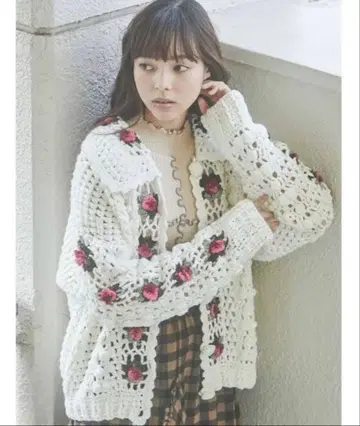 merry jenny 크로셰 가디건 로즈 가든