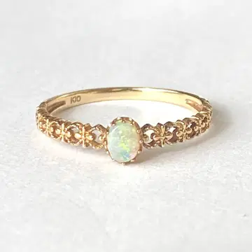 K10 YG 오팔 반지