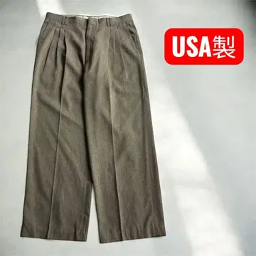 USA제 플리츠 와이드 팬츠 32X34 쓰리턱 슬랙스