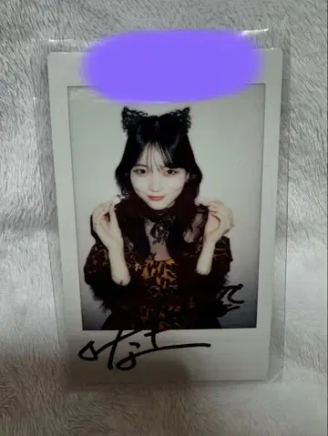 CUTIE STREET 마나베 나기사 친필 사인 폴라로이드