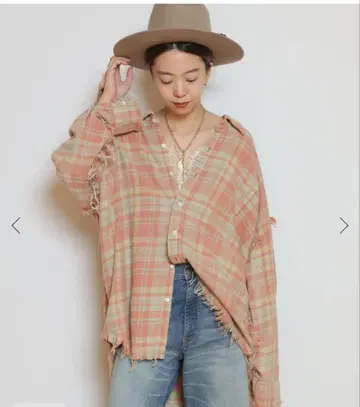 R13/알써틴 SHREDDED SEAM DROP NECK 셔츠