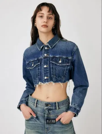 moussy 크롭 데님 자켓