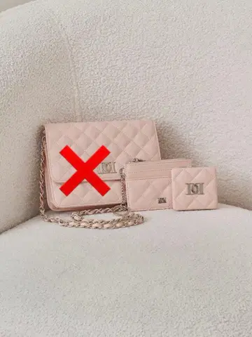 DD 로고 퀼팅 트래블 세트 핑크 PNK