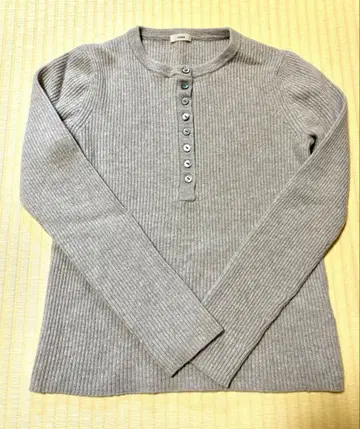 이에나 3x3 리브 헨리넥 풀오버