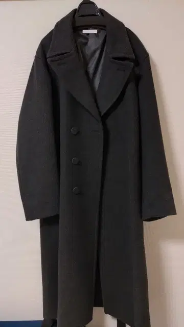 WYM 체스터 코트 차콜 S 사이즈