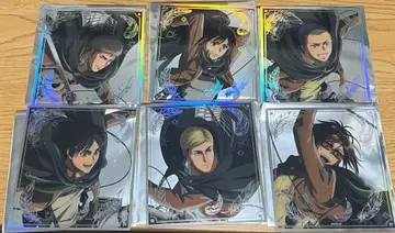 진격의 거인 오로라 클리어 색지 컬렉션 6장 세트