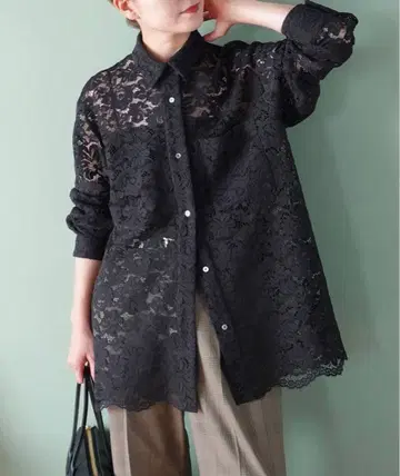 Spick&Span 레이스 셔츠