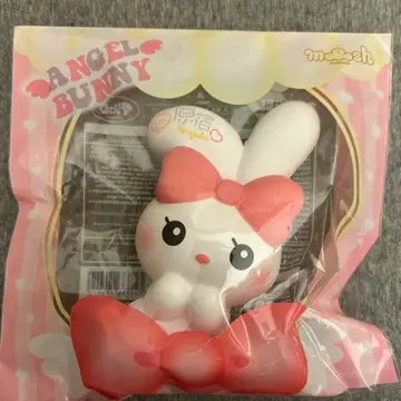 초 레어 하라주쿠 프린트 포함 엔젤 버니 블루 스퀴즈