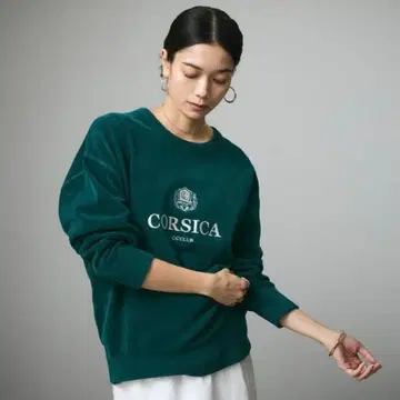 새상품급 SALON adam et rope 밤 코튼 로고 맨투맨