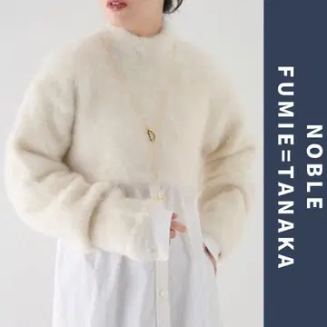 미사용 NOBLE 별주 후미에 타나카 모헤어 알파카 니트