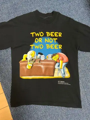 90s 심슨 셔츠 1999년 블랙