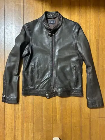 투모로우랜드 브라운 싱글 라이더 자켓 램 가죽