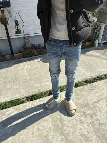 ksubi 슬림핏 라이트 블루 데미지 가공 29