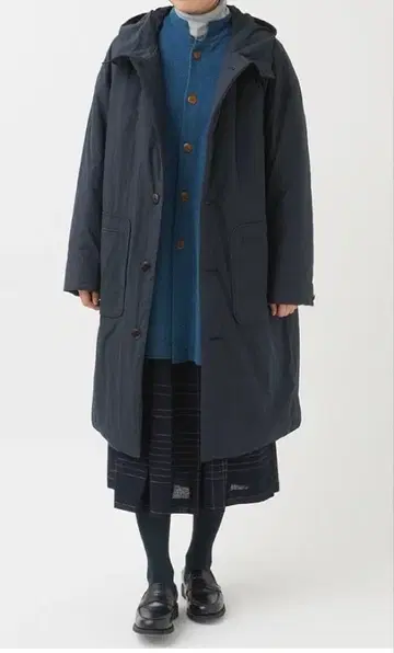 면 나일론 덤프 후드 부착 안감 퀼트 코트