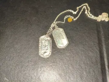 EFFECTEN 도그 택 목걸이