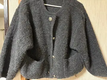 natural couture 모코모코 보아 니트 자켓