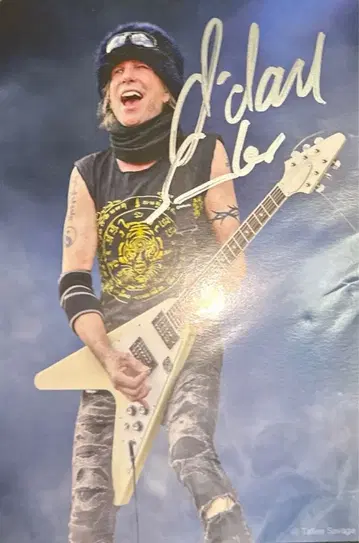 마이클 쉥커 친필 사인 엽서