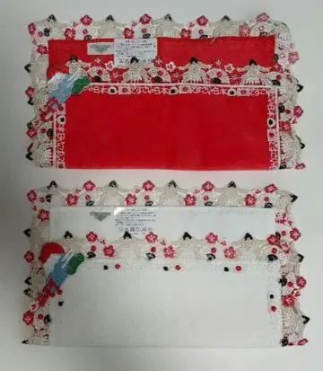 치카자와 레이스 타월 손수건 도스코이 일본 2장 세트