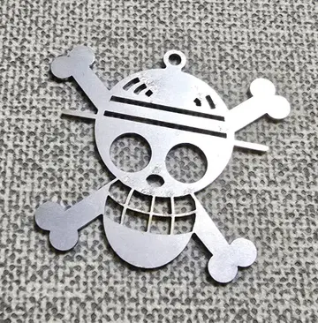 원피스 밀짚모자 일당 해적기 스테인리스 소재 참 레어템