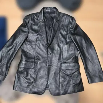 천연 가죽 블랙 가죽 자켓