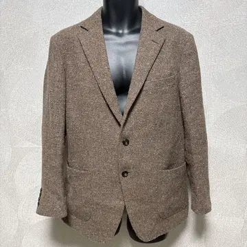 컨디션 최상 고타이리쿠 테일러드 자켓 브리티시 트위드 브라운 L