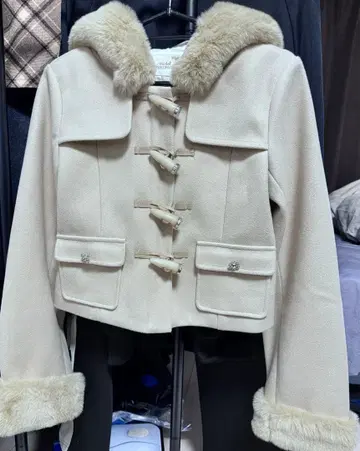 michellMacaron 미셸 마카롱 숏 더플 코트