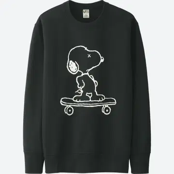 KAWS x PEANUTS 유니클로 스누피 트레이닝복 블랙 M