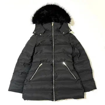 ZARA WIND PROTECTION 세미롱 기장 후드 부착 다운 자켓