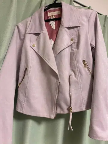 연보라 라이더 자켓