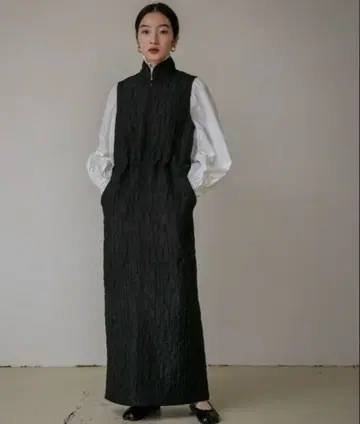 perna 퀼팅 롱 원피스 M