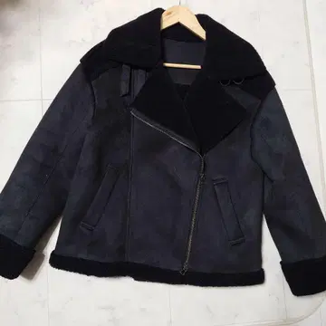 LOUNIE(루니) 페이크 무스탕 보아 자켓