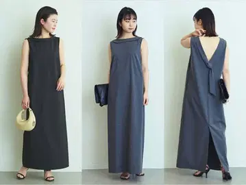 GALLARDAGALANTE 백 V 보타이 드레스